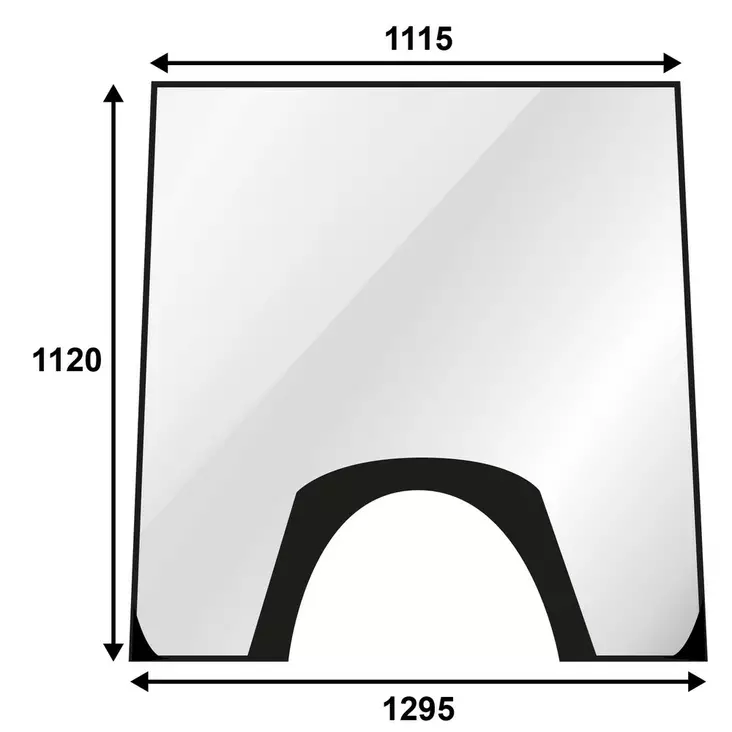 TUULILASI VALMET 6000-8000 SRJ - Työkone lasit - T5525 - 1
