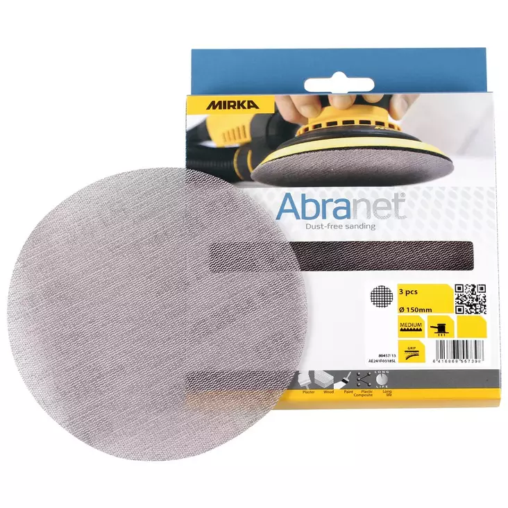 ABRANET PYÖRÖ 150MM K180 3KPL - Hiomapaperit - MIR1476 - 1