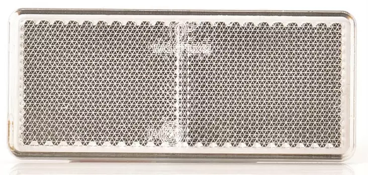 HEIJASTIN 96X42 MM VALKOINEN TARRAKIINNITYS - Peräkärryn valot ja heijastimet - 157846 - 1