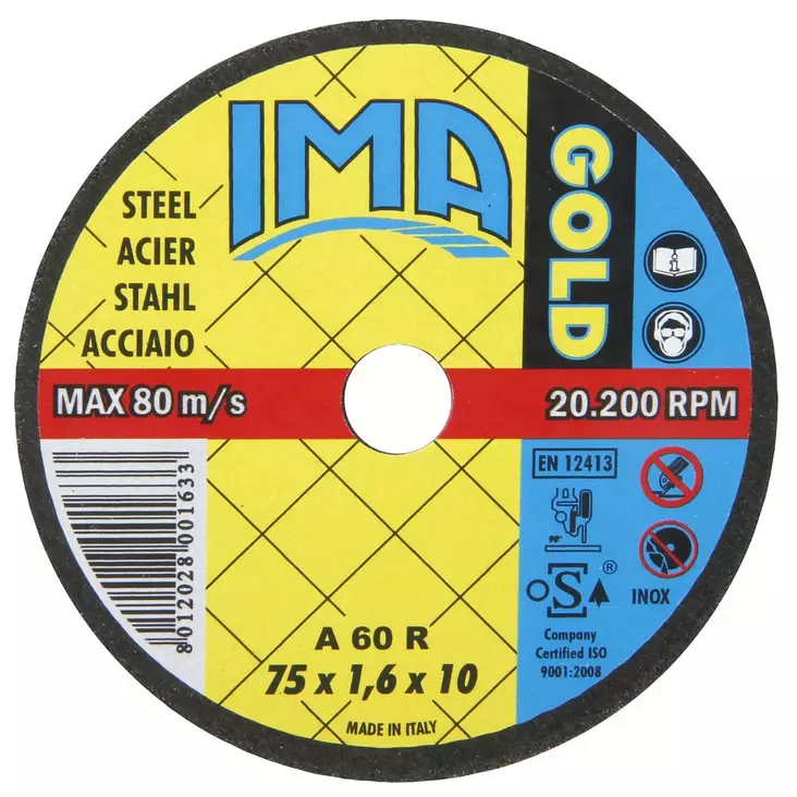 KATKAISULAIKKA 75X1,6X10MM GOLD - Katkaisulaikat - IMAA07516 - 1