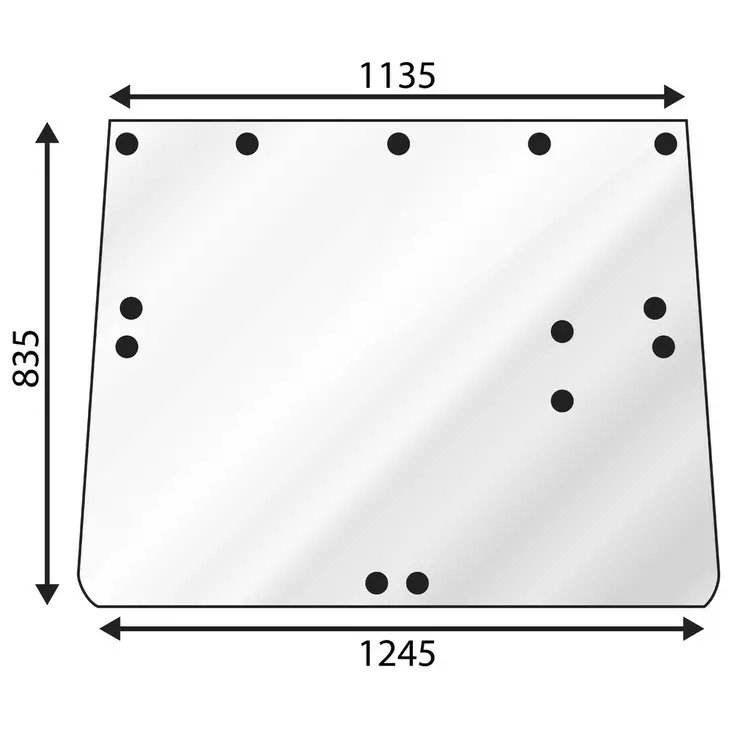 TAKALASI JD SG 2 (SARANA 5REI) - Työkone lasit - T6606 - 1