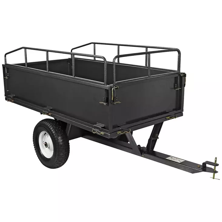 RUOHONLEIKKURIN PERÄKÄRRY KIPILLÄ MAX 300KG - Ajoleikkurin peräkärryt ja rampit - ESP307 - 1