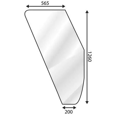 OVEN LASI FAGRI 55-180.90 KAIKK - Työkone lasit - T3658 - 1