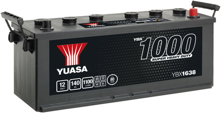 AKKU YUASA 140AH SHD 508X175X205 - Traktorin akut - YBX1638 - 1