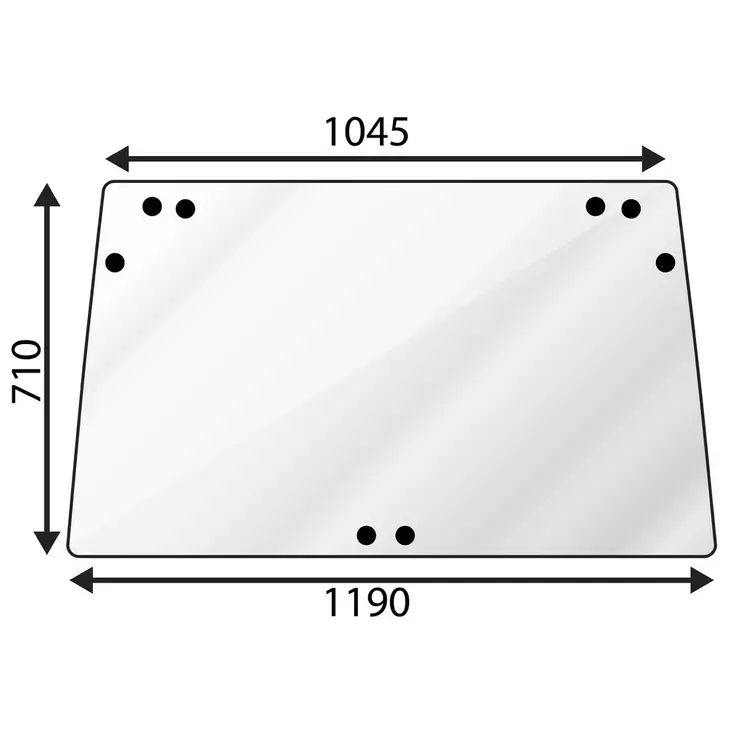 TAKALASI JD SEKURA KORK.707 MM - Työkone lasit - T6608 - 1