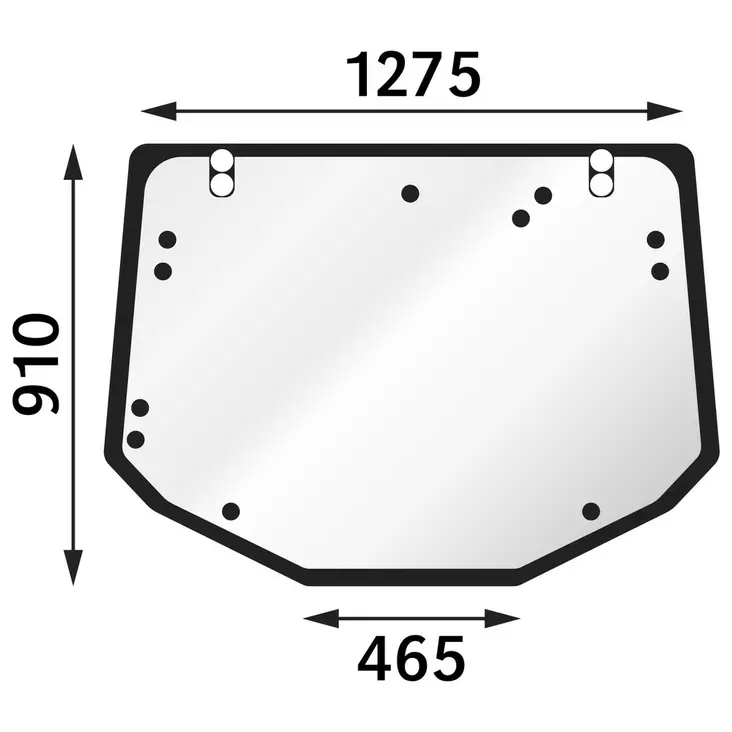 TAKALASI VALTRA N1 N2 N3 T1 T2 T3 - Työkone lasit - T5678 - 1