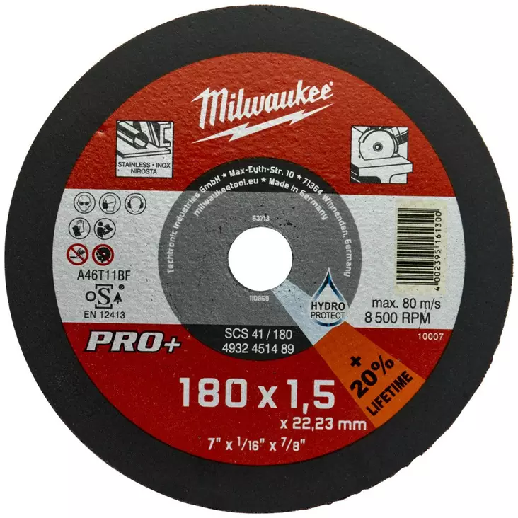 MILWAUKEE KATKAISULAIKKA 180X1,5 PRO+ - Katkaisulaikat - MW451489 - 1