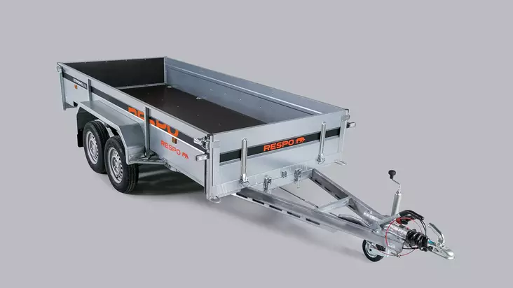 RESPO PERÄVAVAUNU JARRULLINEN 1700KG 350X150X42 KEINUTELI - Jarrulliset peräkärryt - RE6599 - 1