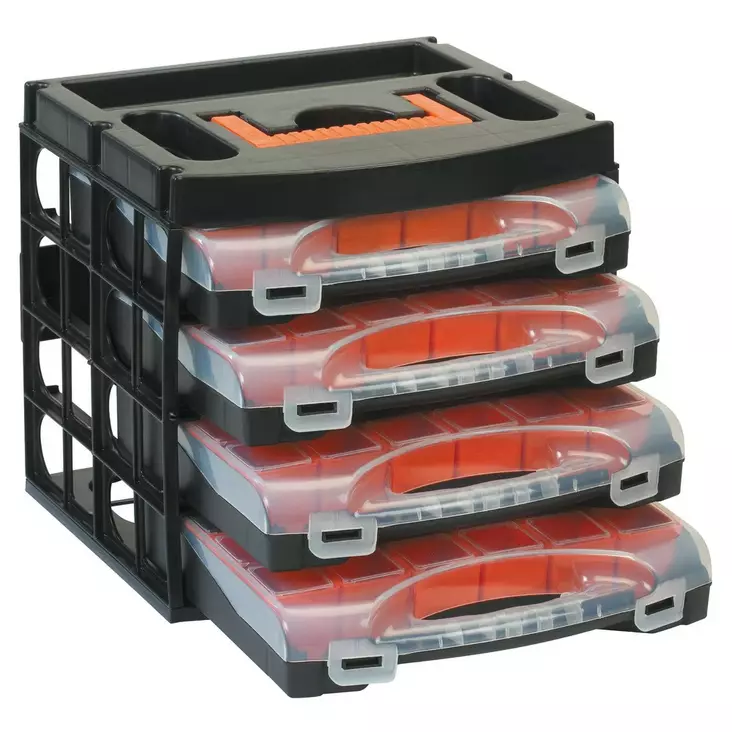 SÄILYTYSLOKERIKKO 322X279X297MM 4-OS IRTORAS. - Työkaluvaunut ja -pakit ilman työkaluja - IK019 - 1