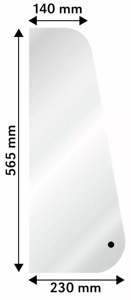 SIVULASI AVATTAVA VOLVO BM - Työkone lasit - T6529 - 1