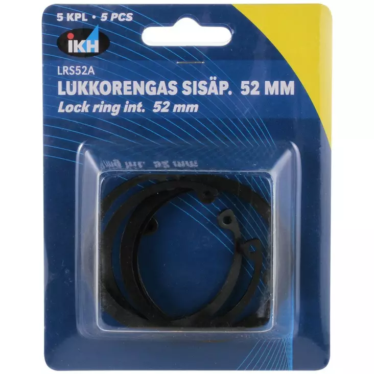 LUKKORENGAS SISÄP.52MM 5KPL DIN472 - Sokat ja lukkorenkaat - LRS52A - 1