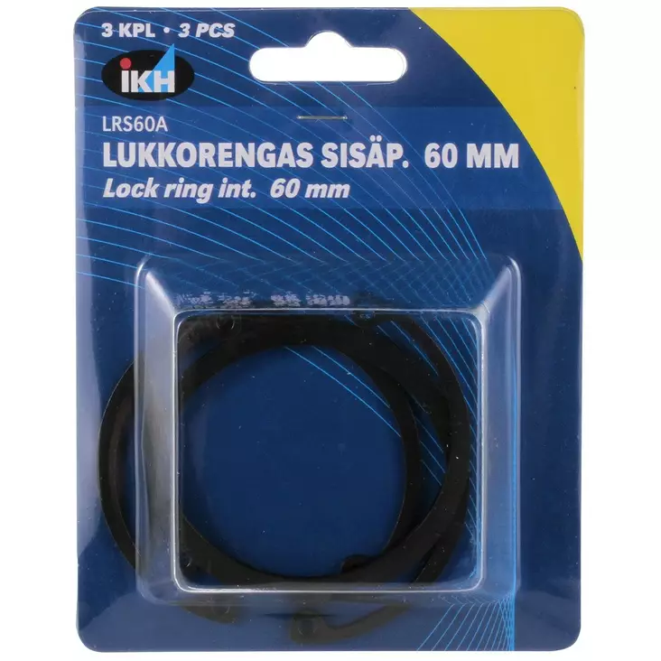 LUKKORENGAS SISÄP.60MM 3KPL DIN472 - Sokat ja lukkorenkaat - LRS60A - 1