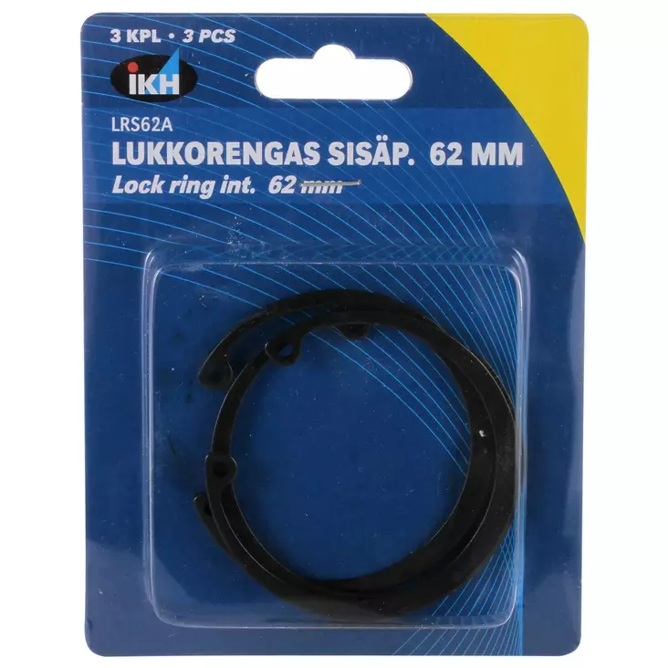 LUKKORENGAS SISÄP.62MM 3KPL DIN472 - Sokat ja lukkorenkaat - LRS62A - 1