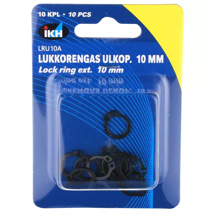 LUKKORENGAS ULKOP. 10MM 10KPL DIN471 - Sokat ja lukkorenkaat - LRU10A - 1