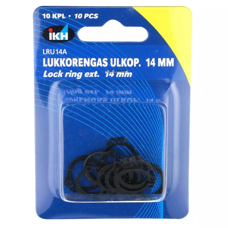 LUKKORENGAS ULKOP. 14MM 10KPL DIN471 - Sokat ja lukkorenkaat - LRU14A - 1