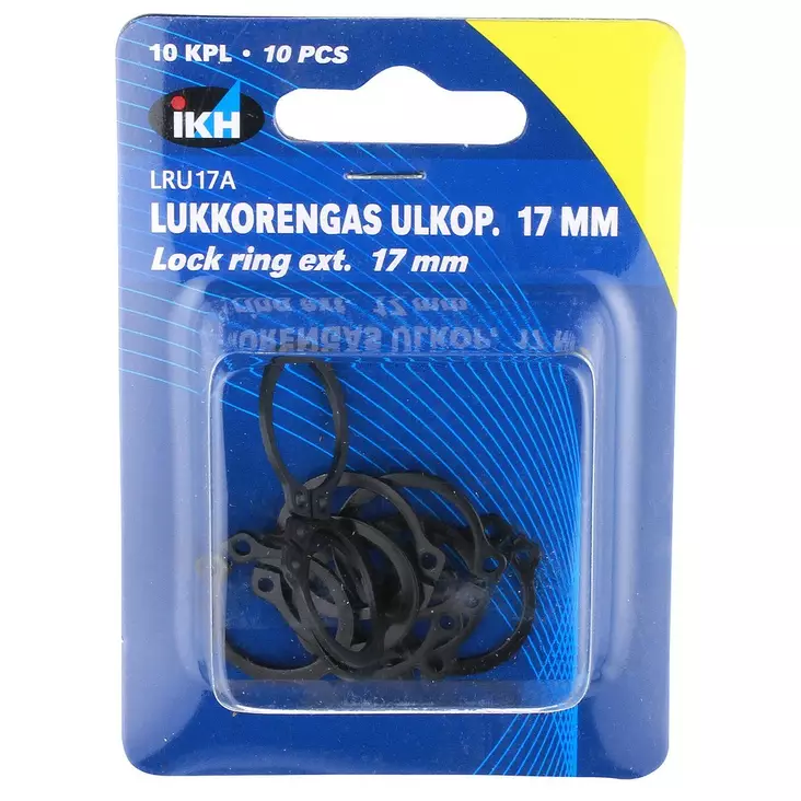 LUKKORENGAS ULKOP. 17MM 10KPL DIN471 - Sokat ja lukkorenkaat - LRU17A - 1