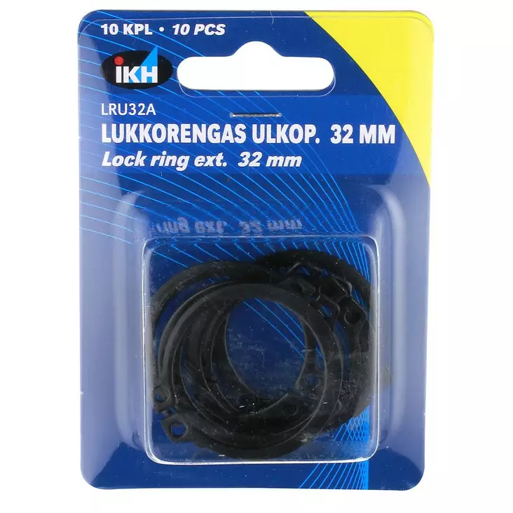 LUKKORENGAS ULKOP. 32MM 10KPL DIN471 - Sokat ja lukkorenkaat - LRU32A - 1