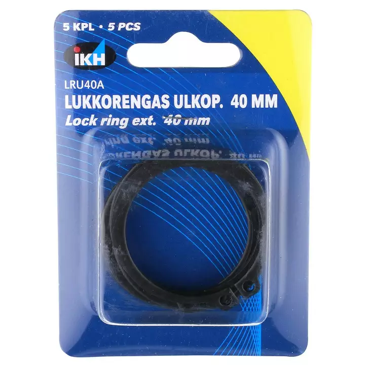 LUKKORENGAS ULKOP. 40MM 5KPL DIN471 - Sokat ja lukkorenkaat - LRU40A - 1