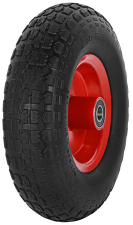 PYÖRÄ TÄYD. 4.00X6 PUHKEAMATON METAL/KUULALAAK. - Kottikärryn renkaat ja vanteet - XPU40060A - 1