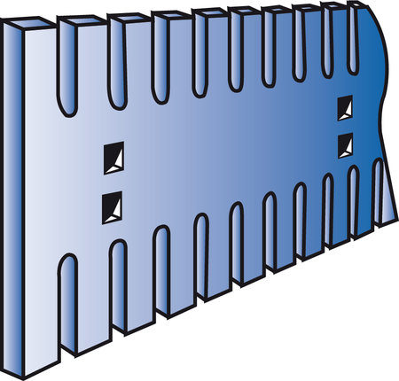 TIETERÄ SUORA HAMMAS 10/2500/305 - Reikäjako 305 tieterät - SC61102500B - 1