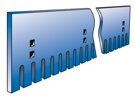 TIETERÄ TASATERÄ HAMMAS 12/3000/305 - Reikäjako 305 tieterät - RB61123000C - 1