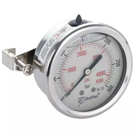 PAINEMITTARI 300BAR 63MM 1/4 BSP TAKAKIINNITYS - Painemittarit - HPM63300TK - 1