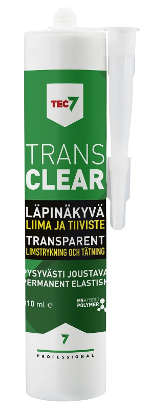 KIRKAS LIIMA- JA TIIVISTYSMASSA 310ML TRANS - Tiivistemassat ja -liimat - TEC795K - 1