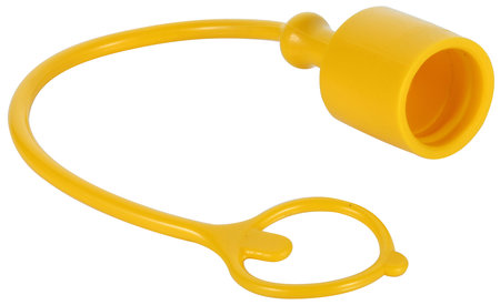 SUOJAHATTU KELTAINEN 1/4 ANV PISTOKKEELLE FASTER - Suojahatut pikaliittimille - TFA14K - 1