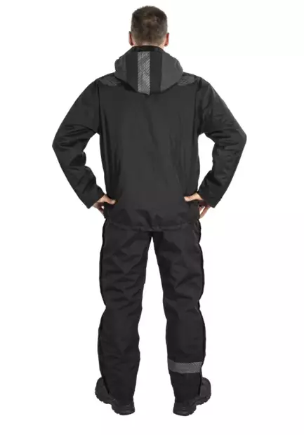 TALVITAKKI FLORIAN MUSTA/T.HARMAA - Talvityötakit - PAT186M-2XL - 2