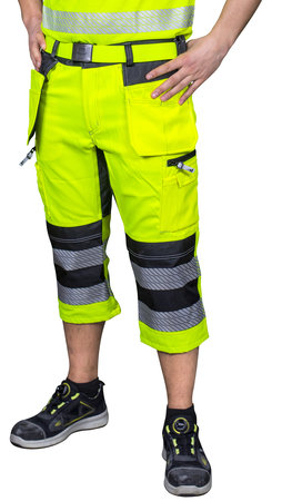 CAPRIT STRETCH MOREENI KELT/MUSTA - Työshortsit - PAT541K-2XL - 1