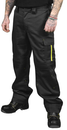 HOUSUT PALOSUOJATTU SITRIINI T.HARMAA - Kesätyöhousut - PAT804-L - 1