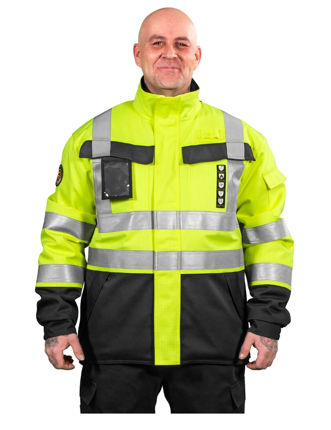 PALOSUOJATTU TALVITAKKI SAURON FL.KELT/T.HARMAA LK2 - Talvityötakit - PAT853W-2XL - 1