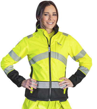 SOFTSHELL TAKKI DANICA NAISTEN KELTAINEN - Naisten työtakit - PAT569N-L - 1