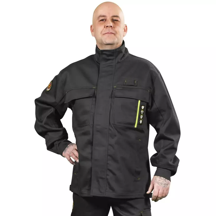 TAKKI PALOSUOJATTU SERIINI T.HARMAA - Kesätyötakit - PAT803-2XL - 1