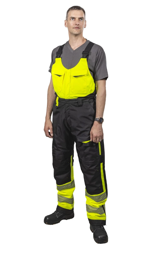 TALVIAVOHAALARI ALEC FL.KELT/MUSTA - Talvityöhousut - PAT526K-2XL - 1