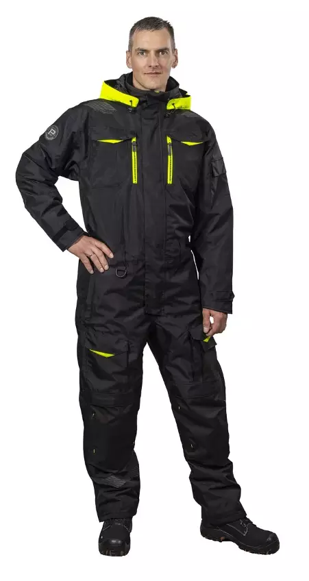 TALVIHAALARI FALCON MUSTA/FL.KELT - Työhaalarit - PAT189K-2XL - 1