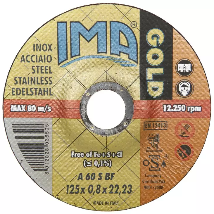 IMA KATKAISULAIKKA 125X0,8 INOX - Katkaisulaikat - IMAC12508R - 1