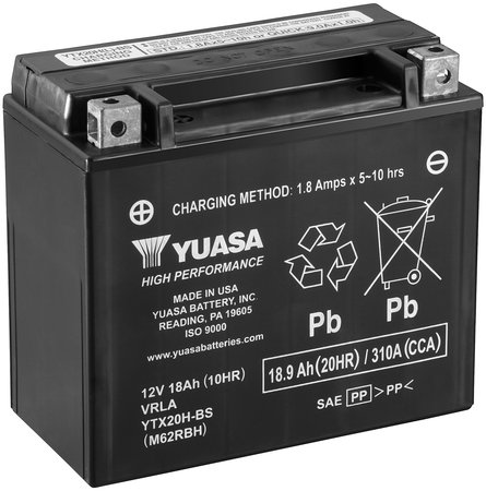 AKKU YUASA MP 18,9AH AGM +- 175X87X155 - MP-, kelkan- ja mönkijän akut - YTX20H-BS - 1