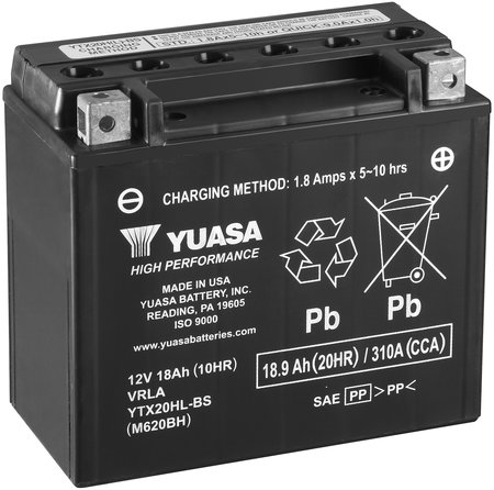 AKKU YUASA MP 18,9AH AGM -+ 175X87X155 - MP-, kelkan- ja mönkijän akut - YTX20HL-BS - 1