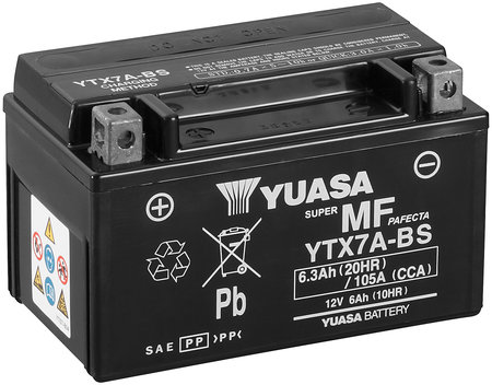 AKKU YUASA MP 6AH AGM +- 150X87X93 - MP-, kelkan- ja mönkijän akut - YTX7A-BS - 1