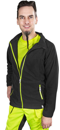 FLEECETAKKI ARGONIT MUSTA/FL.KEL - Fleecetyötakit - PAT174K-XS - 1