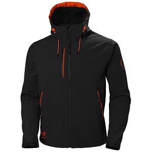 HELLY HANSEN SOFTSHELL TAKKI CHELSEA EVO MUSTA - Kesätyötakit - HH74140-990-S - 1