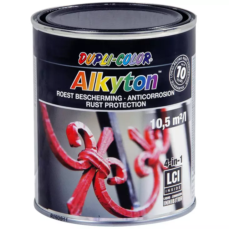 RUOSTEENESTO MAALI VASARALAKKA MUSTA 750ML - Ruosteenestomaalit - TIP270048S - 1