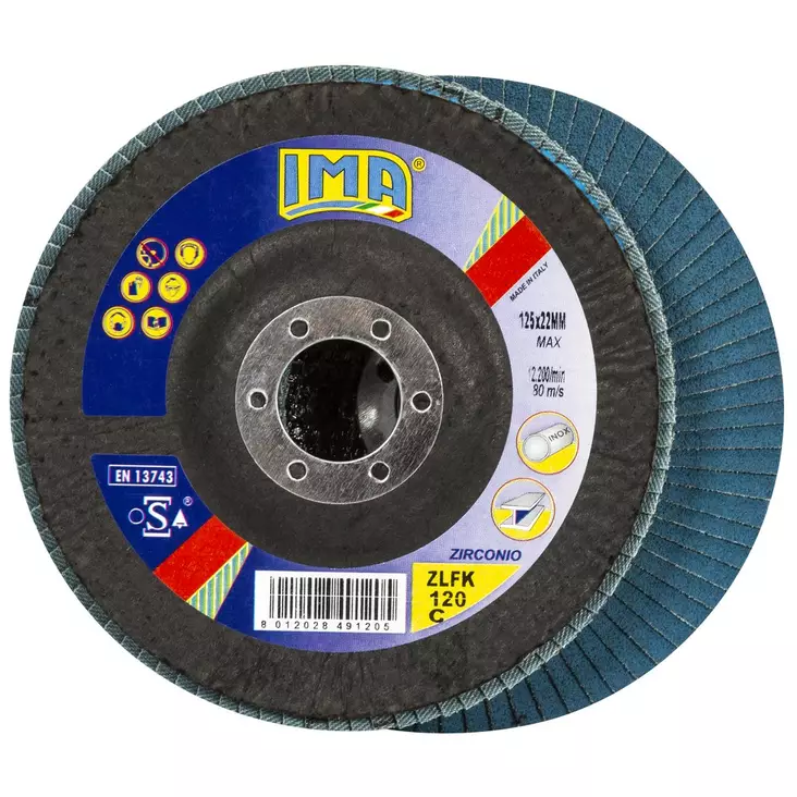 LAMELLIHIOMALAIKKA 125MM ZIRC. G120 - Hiontalaikat - IMP120125Z - 1