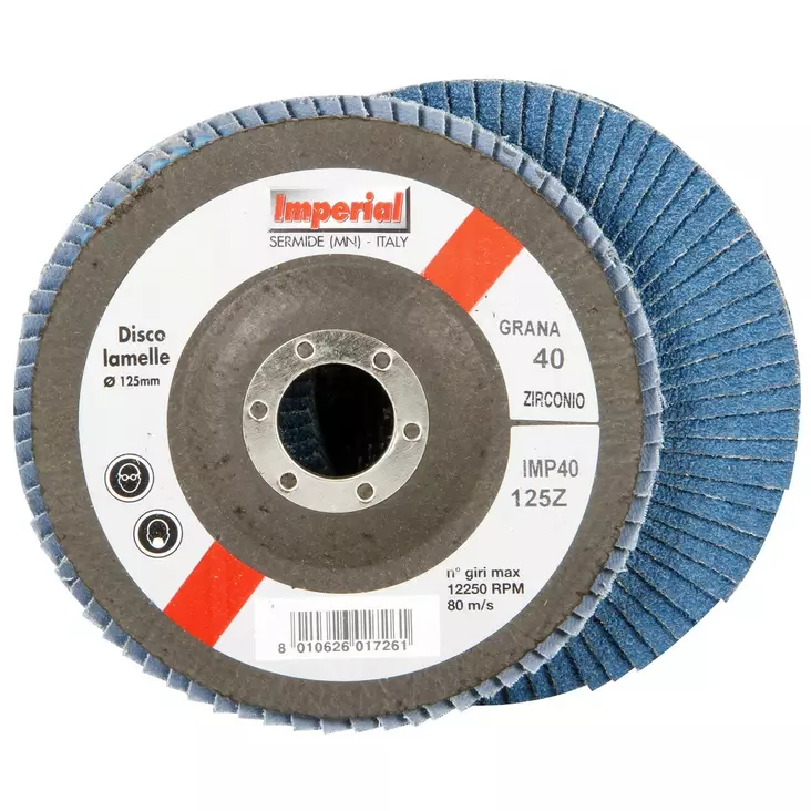 LAMELLIHIOMALAIKKA 125MM ZIRC. G40 - Hiontalaikat - IMP40125Z - 1